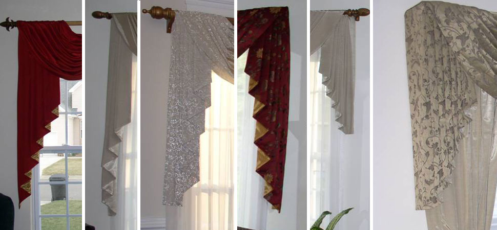 Swags And Cascades Curtains Scarf Swag Curtains